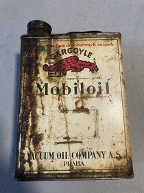 Mobiloil plechovka od oleje - 2