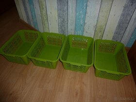 4x plastový košík 36 x 26 x 14 cm - nový - 2