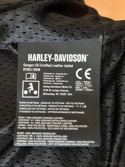 Harley Davidson pánská kožená bunda vel.2XL - 2