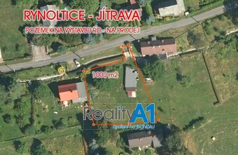 Prodej pozemku 1000 m2 pro výstavbu RD, Jítrava-Rynoltice - 2