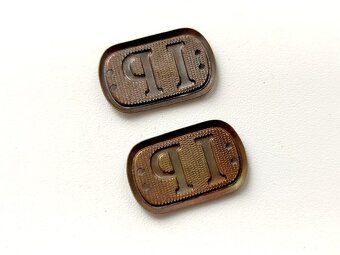 Originál prvorepublikové límcové insignie "IP" - 2