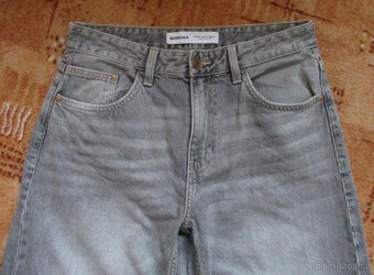 Dámské rifle džíny wide leg Bershka M 38 - 2