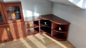 Osmidílná sada nábytku z masivu - 2