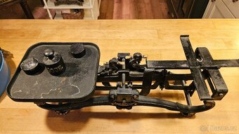 2 x starožitné litinové váhy - 2