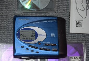 Minidisc SHARP MD-SR70, media,manual, příslušenství - 2