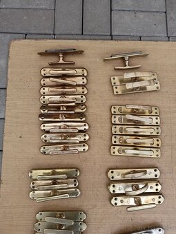 Mosazné kliky,kličky,kličky na okna,oliva,půloliva-1. - 2