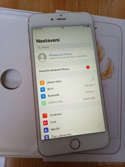 Apple iPhone 6s plus Gold 128GB baterie 100% - 2