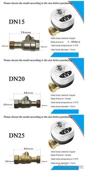 Vodní Ventil DN15 eWeLink Smart Zigbee 2ks - cena za kus. - 2