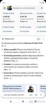 Písková filtrace Marimex - 2