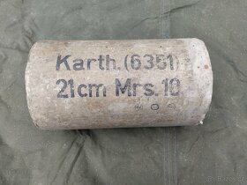 Kartonový obal na nábojnici pro německý 21cm Mrs.18 (21cm Mö - 2