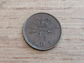 Dánské království mince 1/5 Skilling 1842 král Kristián VIII - 2