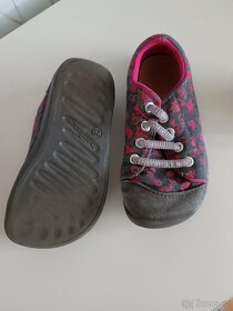 3F Barefoot dětské boty šedo-růžové, vel. 29, 18 cm - 2