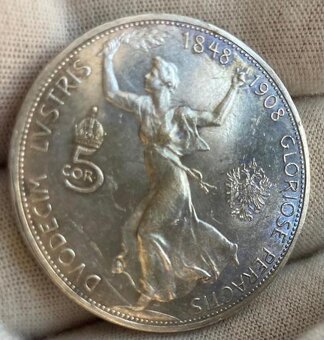 5 koruna 1908 jubilejní | František Josef I. - 2