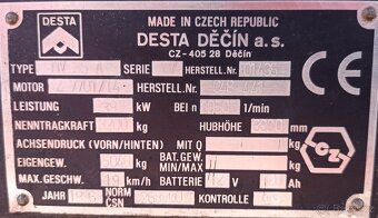 Vysokozdvižný vozík Desta DV35A - 2
