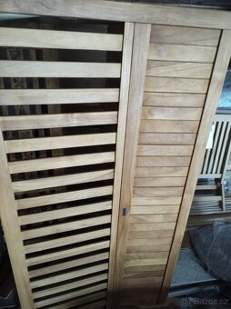 Zahradní lavice TEAK s úlož. prostorem- nová - 2