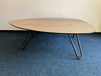 Konferenční stolek Masura – 110 cm, kapkový tvar - 2
