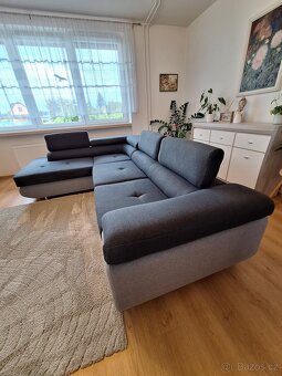 Rozkládací rohová sedací souprava - 2