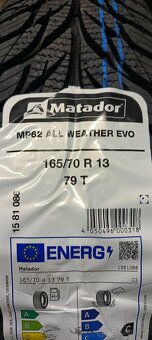 165/70 R13 matador nová univerzální pneu dot 3125 - 2