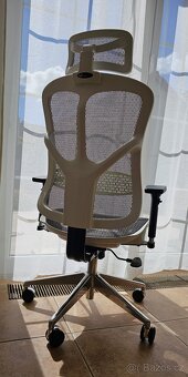 Ergonomická židle DIABLO V-BASIC: bílo-šedá - 2