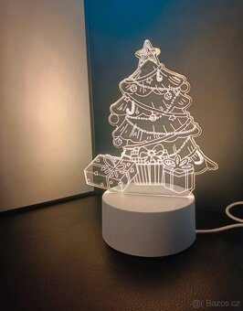 3D lampa s vánočním stromečkem - 2