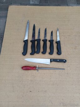 Řeznické věci, nůž,nože,ocilka. - 2