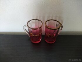 Starožitné skleněné poharky - 2