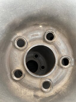 Plechové disky 15” 5x100 a letní pneu 195/65/R15 - 2