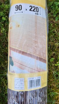 Bambusová roleta 90 x 220 cm, hnědá, 2 kusy, nové - 2