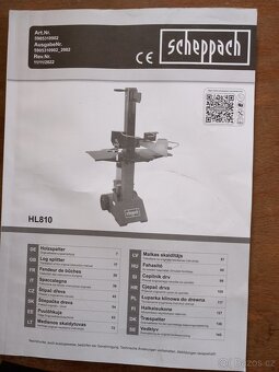 Štípačka na dřevo Scheppach HL810 - 2