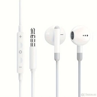 Prodám levně bílé drátové Stereo sluchátka s jackem 3,5mm - 2