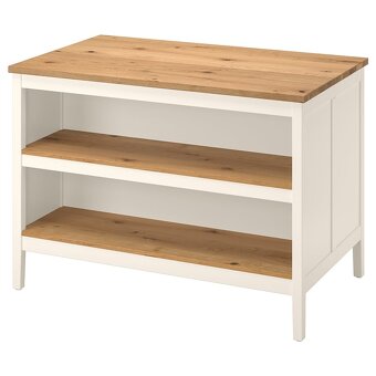 Prodám kuchyňský ostrov TORNVIKEN – bílý/dub, IKEA, nový - 2