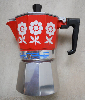 Retro moka konvička, nepoužitá, obal, návod, účtenka - 2