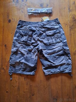 Maskáčové kraťasy + opasek - 2