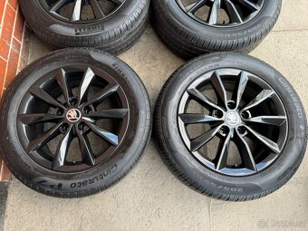 TOP Alu 16" 5x112 škoda MINORIS BLACK letní 99% O3 - 2