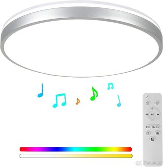 Horevo LED RGB stropní svítidlo 30 cm s Bluetooth reprodukto - 2