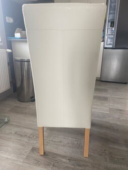 Bílá/krémová židle 5x - 2