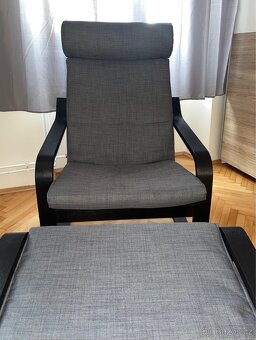 Křeslo s podnožkou Pöang Ikea - 2