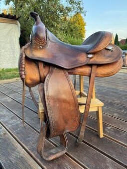Westernové sedlo ultra-flex deuber & partner+podbřišník - 2