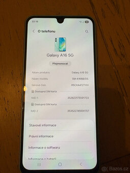 Zánovní Samsung Galaxy A16 5G Blue 128GB - 2