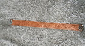 Kožený opasek ruční výroba - 2