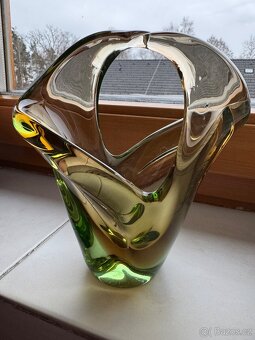 Zelená váza /košík - 2