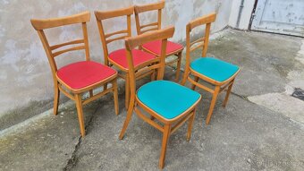 Retro koženkové židle Ton (č.43) - 2