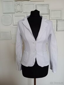 Bílé teplákové sako - 2