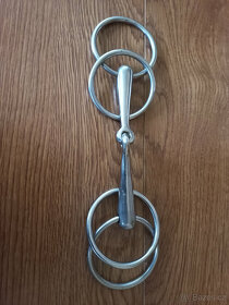 Dvoukroužkové kočárové udidlo 15 cm - 2