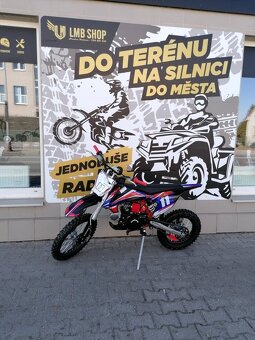 Pitbike Shark 125cc 17/14 E-start červená - 2