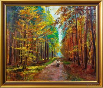 Procházka lesem, Gorlechacher, 1010 × 870 mm - 2