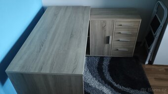 Pracovní stůl s komodou Sconto - 2