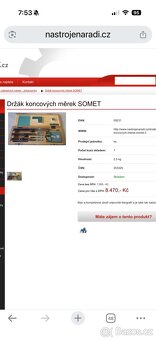 Držák koncových měrek SOMET - 2