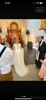 Prodám svatební šaty 38-40 - 2