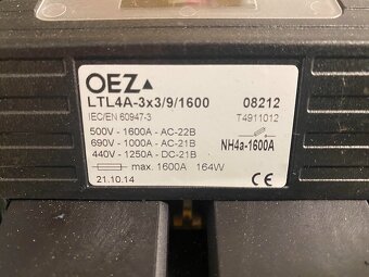 OEZ:08212 Pojistkový odpínač LTL4a-3x3/9/1600 - 2